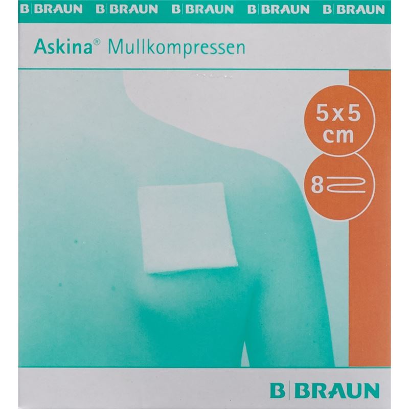 ASKINA Mullkompresse 5cmx5cm ster 25 x 2 Stk