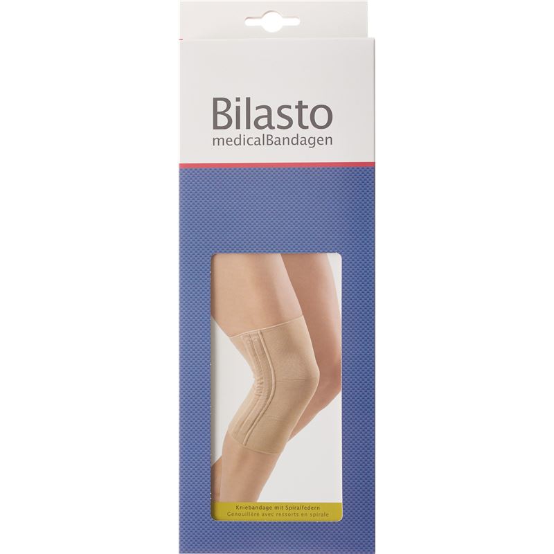 BILASTO Kniebandage mit Spiralfedern L beige