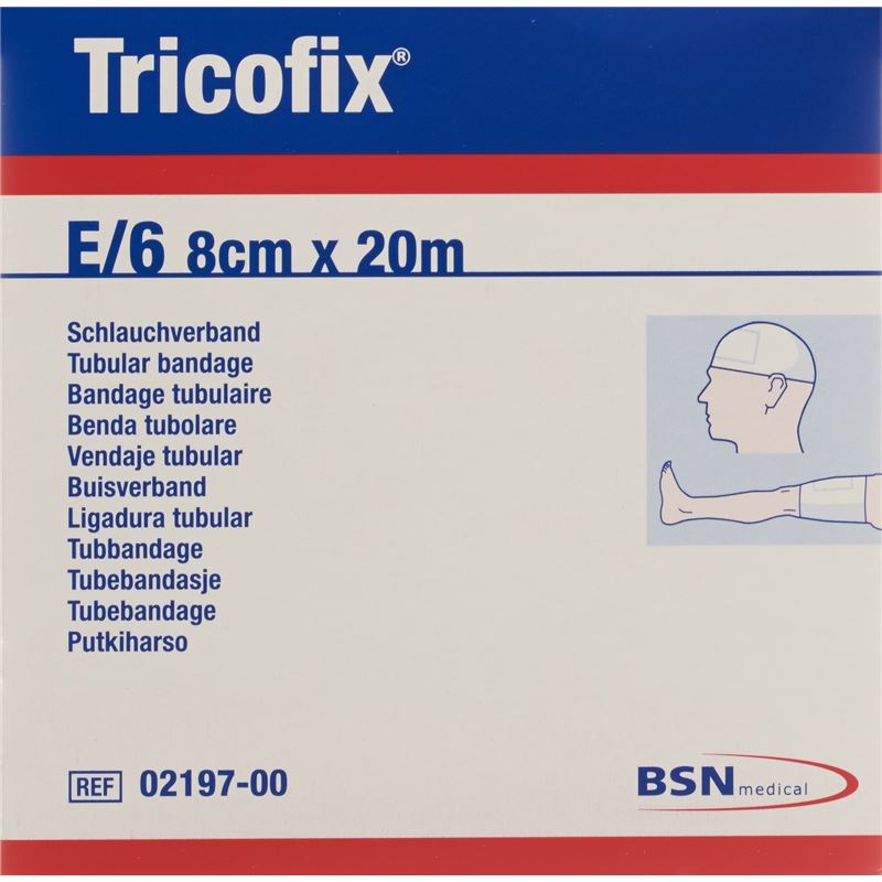 TRICOFIX Schlauchverband GrE 6-8cm/20m