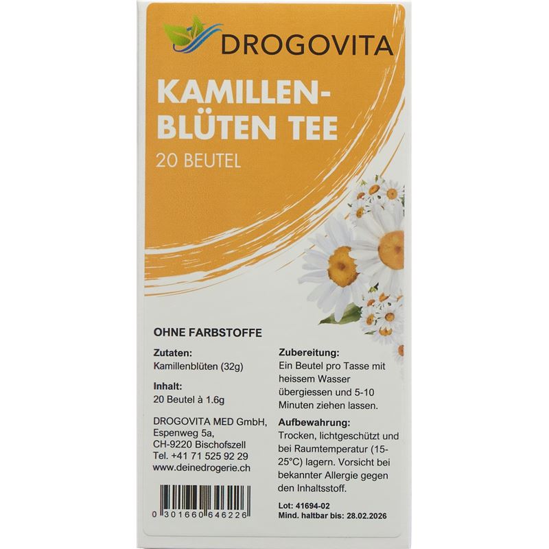 DROGOVITA Kamillen Tee Btl 20 Stk