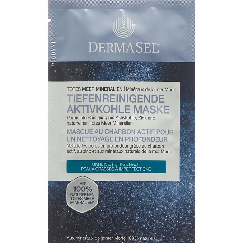 DERMASEL Maske Aktivkohle D/F Btl 12 ml