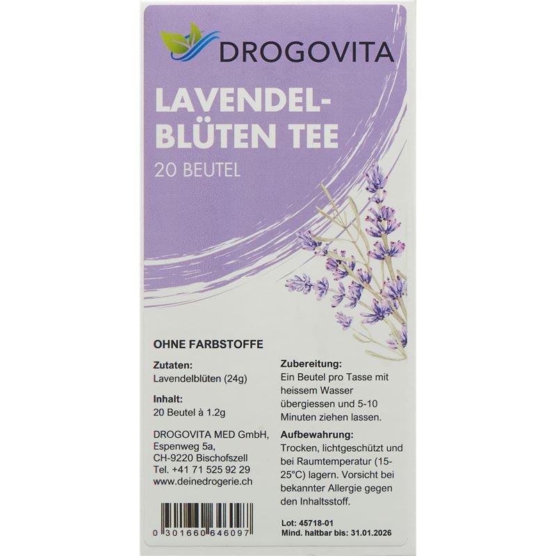 DROGOVITA Lavendel Tee Btl 20 Stk