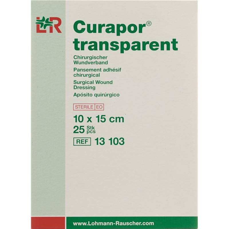 CURAPOR Wundverband 10x15cm transparent 25 Btl