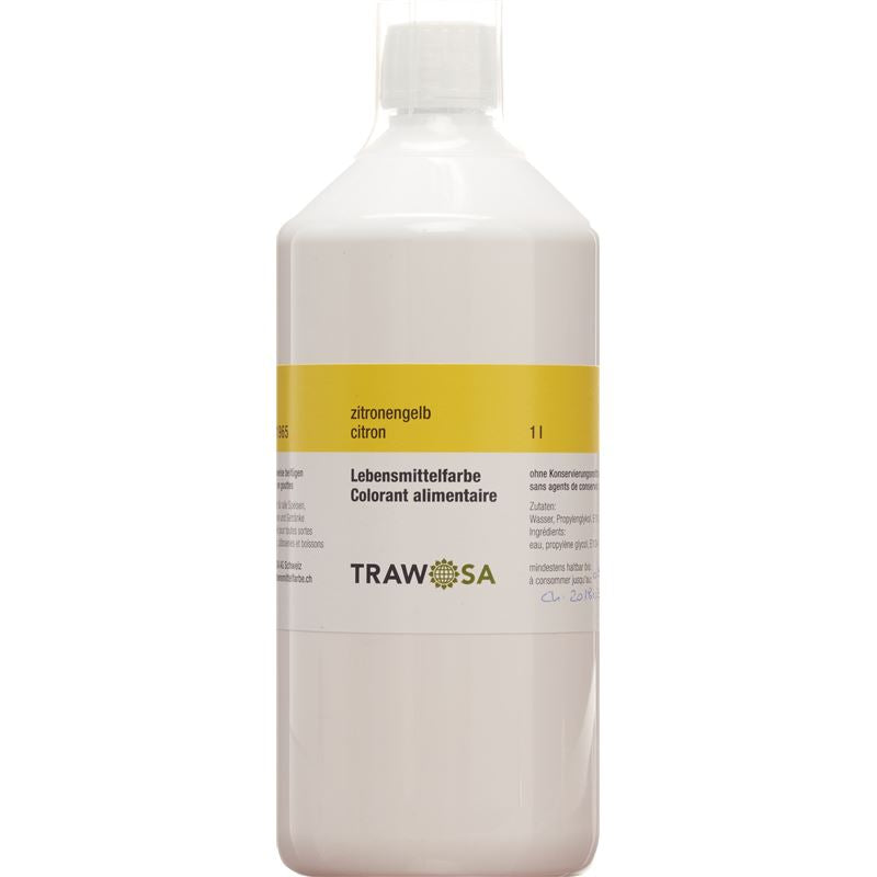 TRAWOSA Lebensmittelfarbstoff zitronengelb 1000 ml