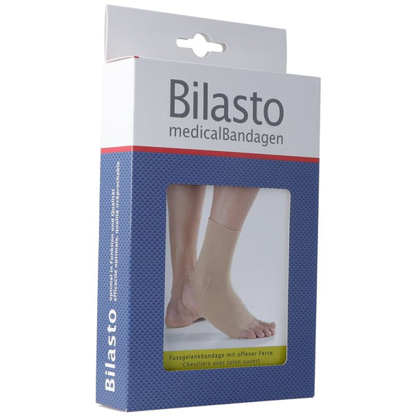 BILASTO Fussgelenkbandage XL Ferse offen beige