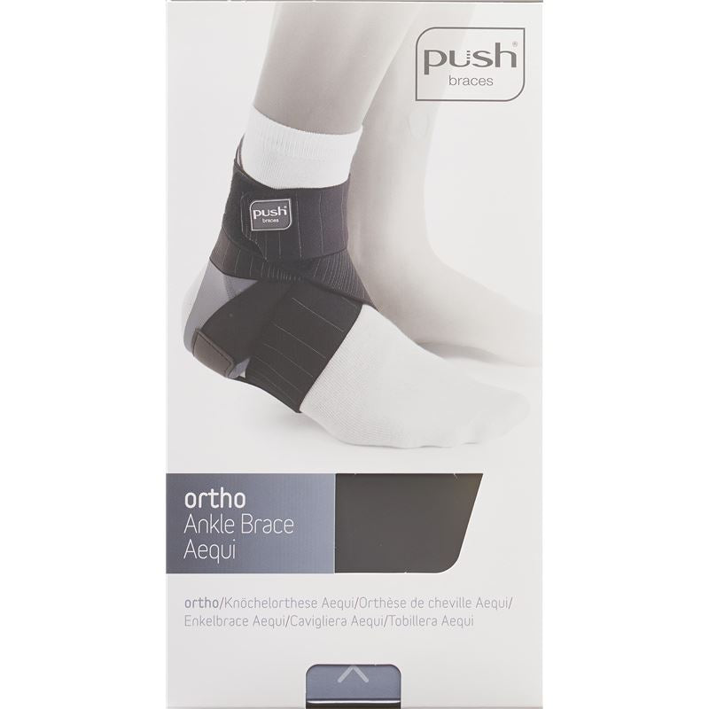 PUSH ORTHO AEQUI Fussgelenkband 27-31cm links grau