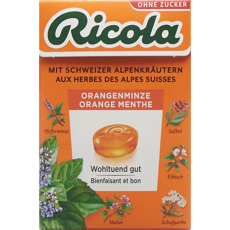 RICOLA Orangen-Minze Bonb oZ m Stevia Box 50 g