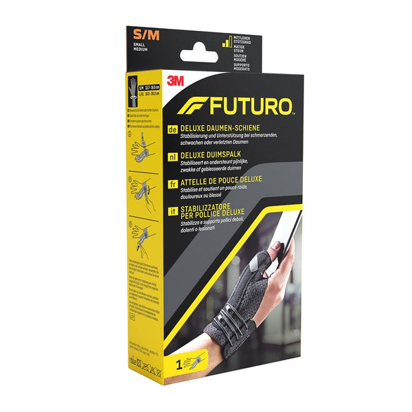 3M FUTURO Deluxe Daumen-Schiene S/M lin/rech schw