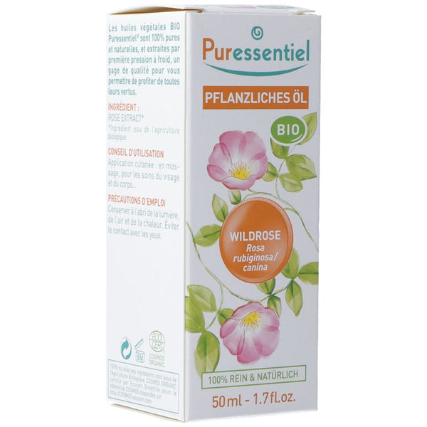 PURESSENTIEL Pflanzenöl Wildrose Bio 50 ml