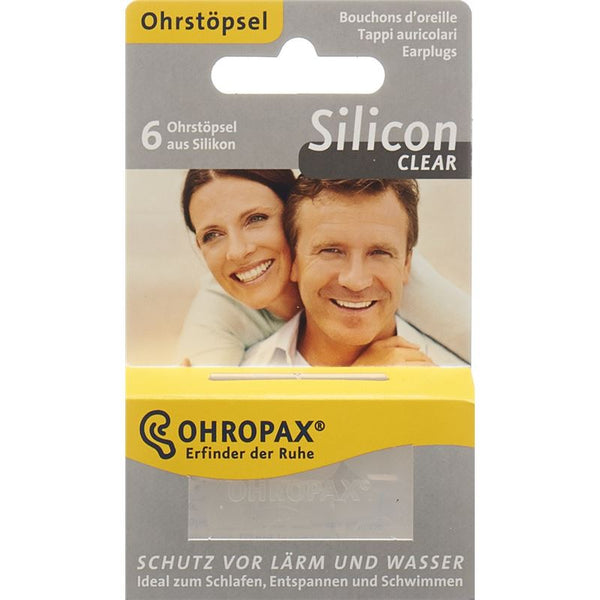 OHROPAX Silicon Clear Ohrstöpsel 6 Stk