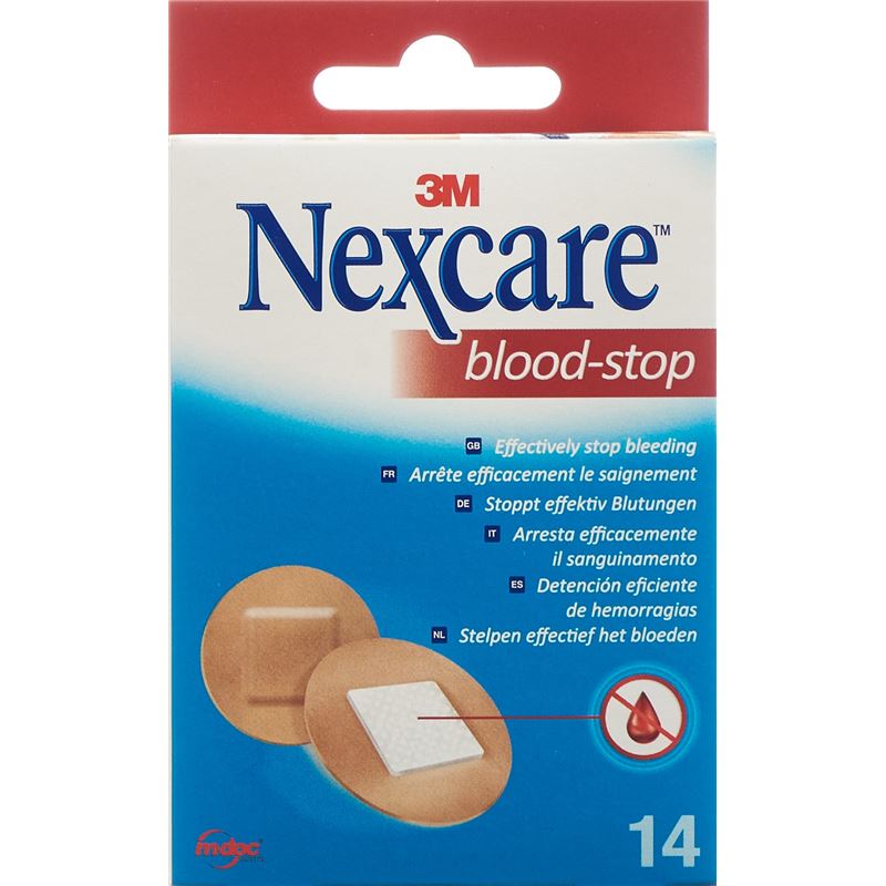 3M NEXCARE Blood-Stop Pflaster rund 14 Stk