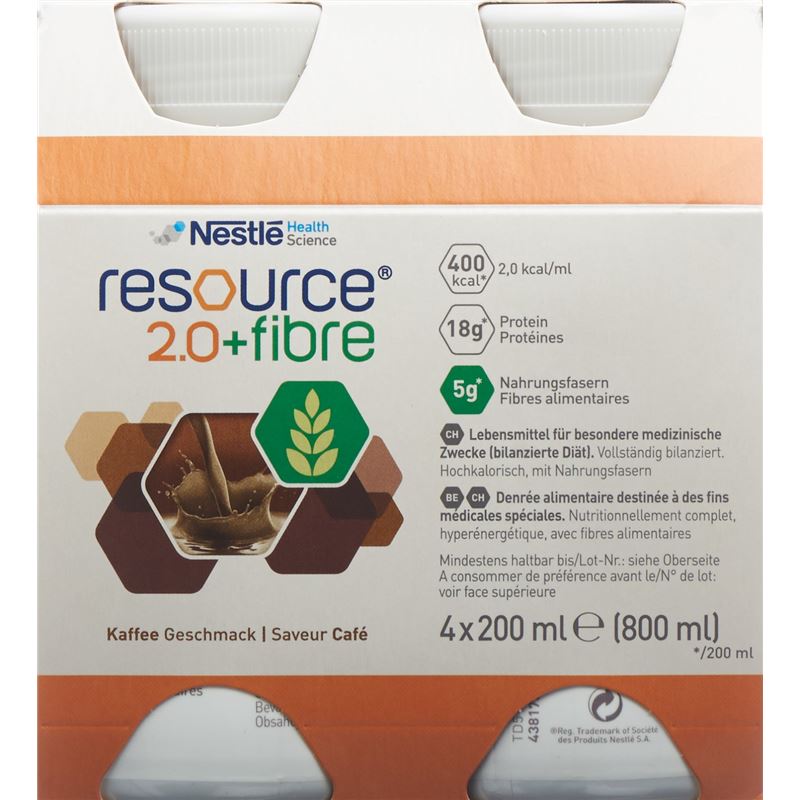 RESOURCE 2.0 Fibre Café 4 x 200 ml