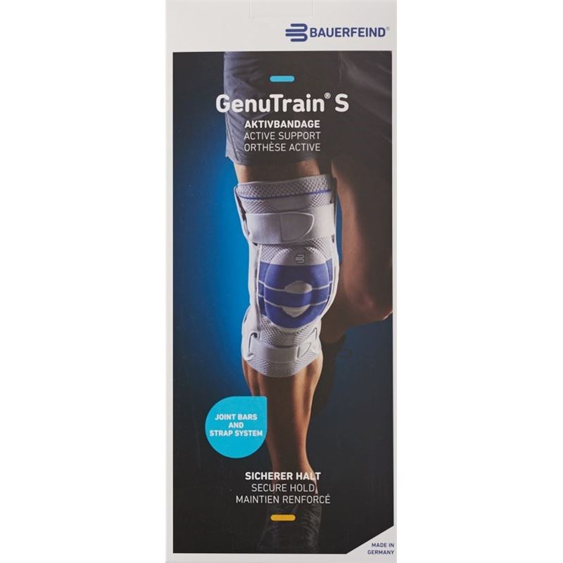 GENUTRAIN S Aktivbandage Gr3 links titan