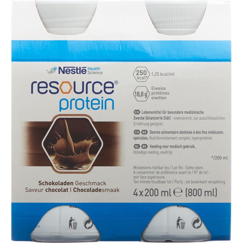 RESOURCE Protein Schokolade 4 x 200 ml