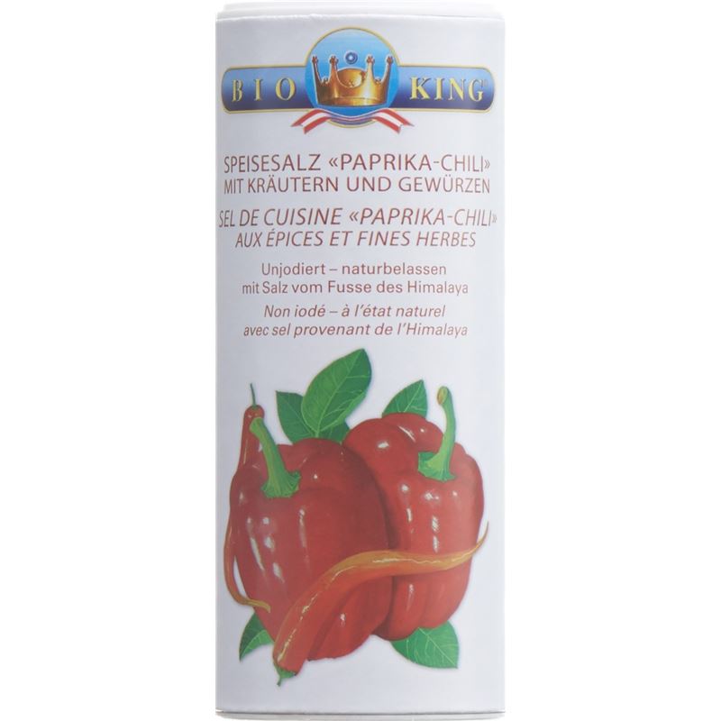 BIOKING Salzstreuer Paprika Chili 200 g