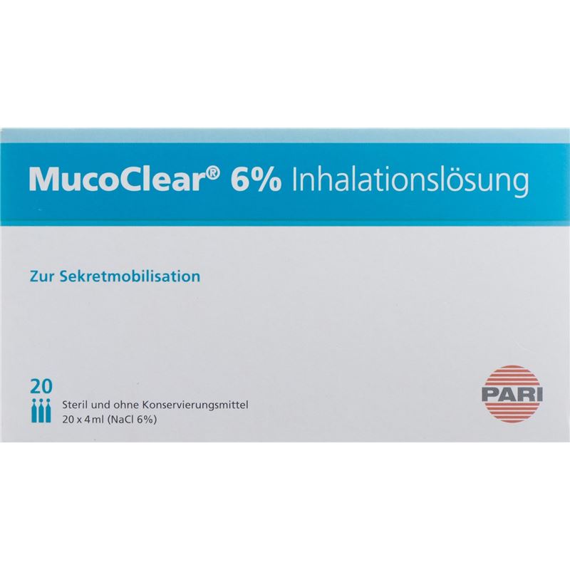 PARI MucoClear 6 % NaCl Inhalationslös 20 Amp 4 ml