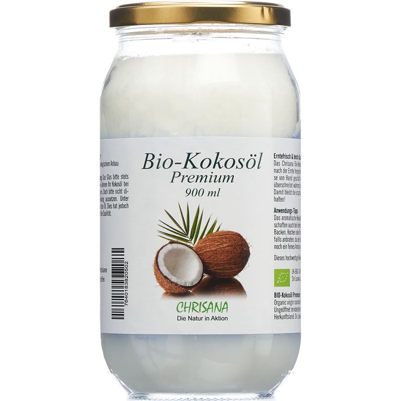 CHRISANA Kokosöl Bio Glas 900 ml