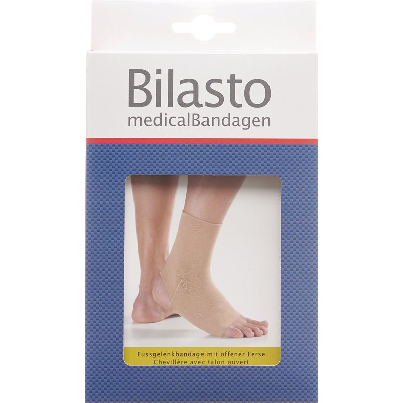 BILASTO Fussgelenkbandage L Ferse geschloss beige