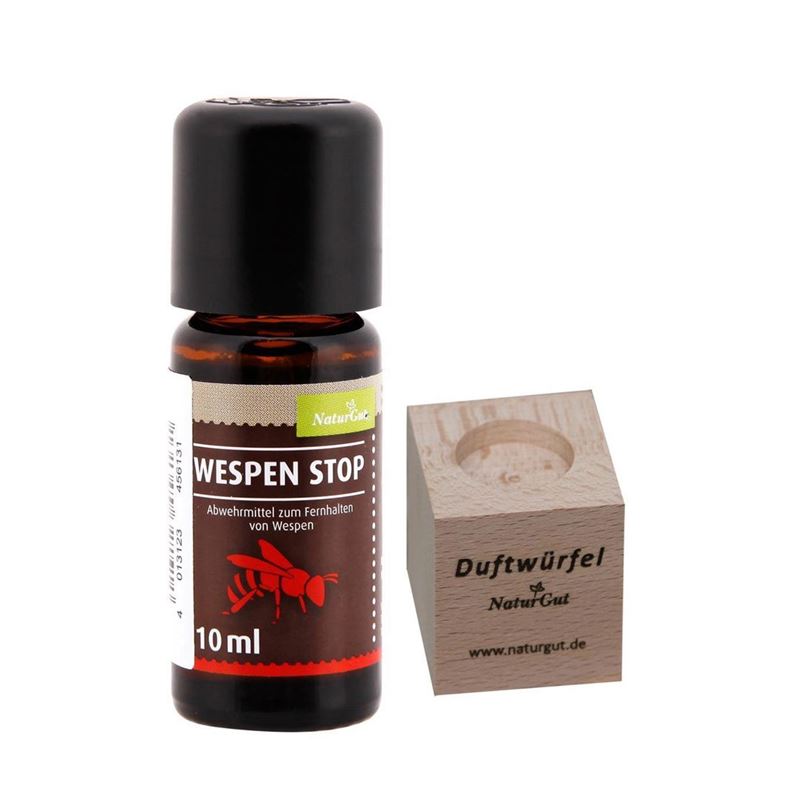 NATURGUT Wespen Stop Öl 10ml mit Duftwürfel Set