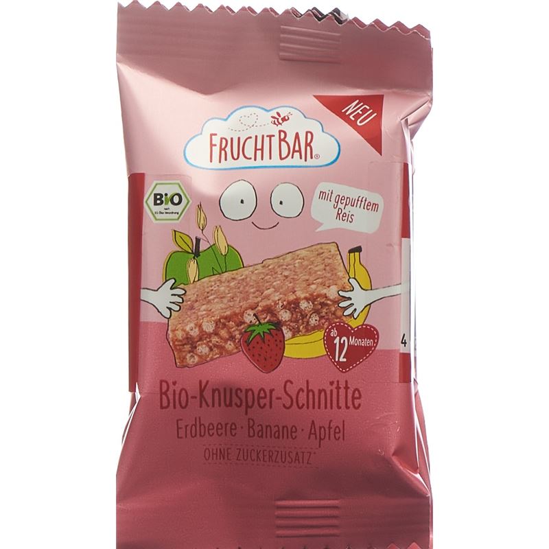 FRUCHTBAR Knusper Schnitte Bio Erdb Bana 3 x 23 g