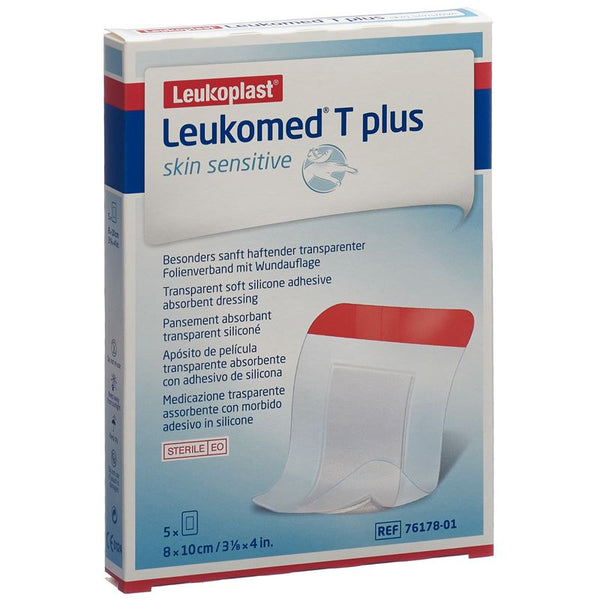 LEUKOMED T plus skin sensitive 8x10cm 5 Stk