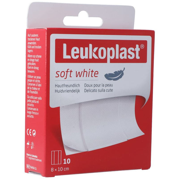 LEUKOPLAST soft white 8x10cm 10 Stk