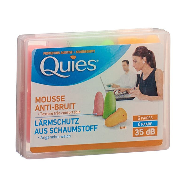 QUIES Lärmschutz aus Schaumstoff NEON 12 Stk