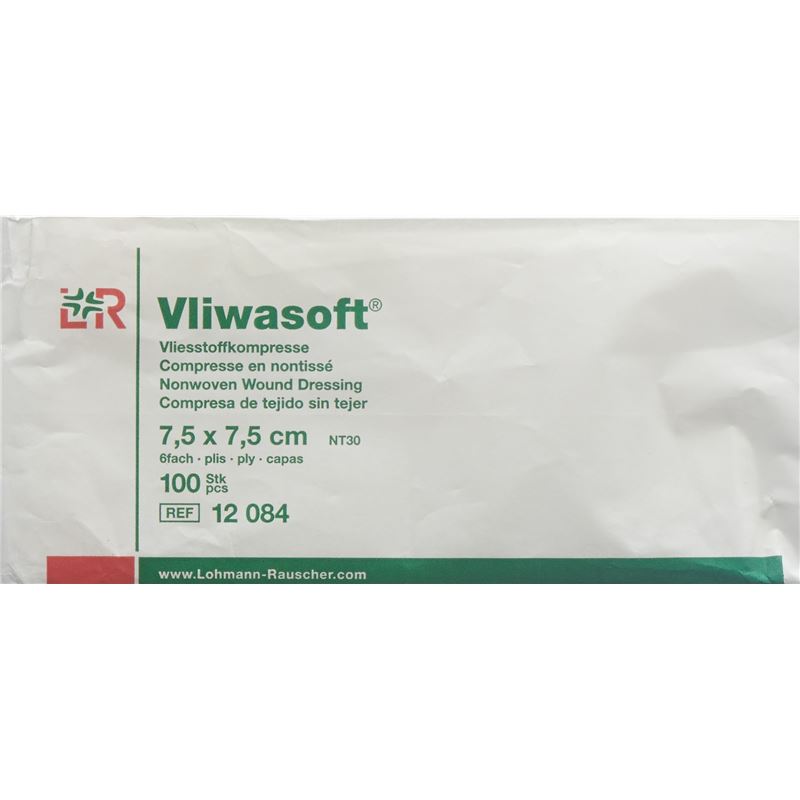 VLIWASOFT Vliesstoffko 7.5x7.5cm 6-l Btl 100 Stk