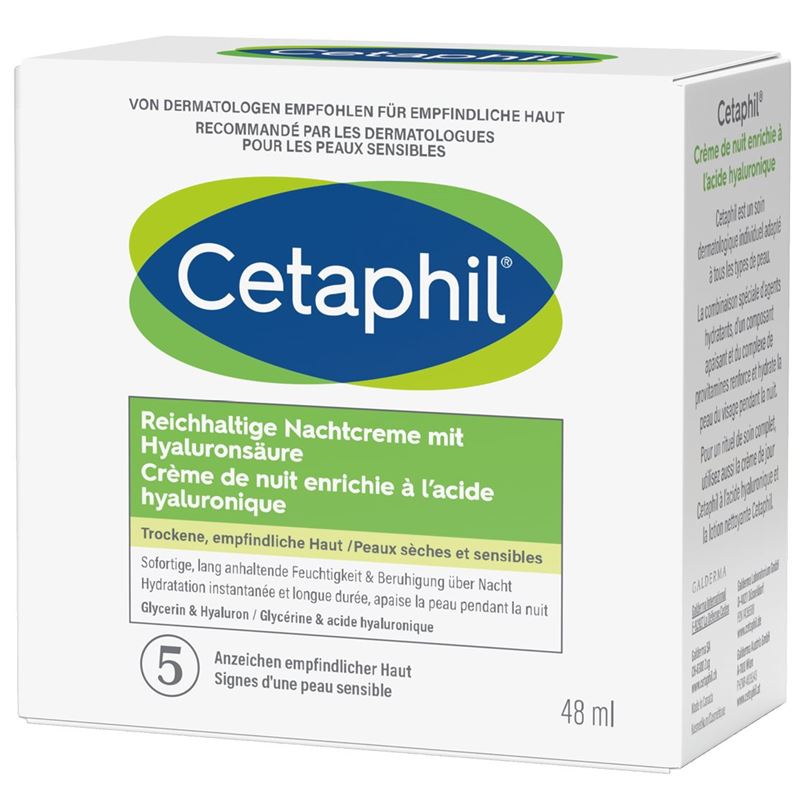 CETAPHIL Reichhalt Nachtcreme mit Hyalurons 48 ml