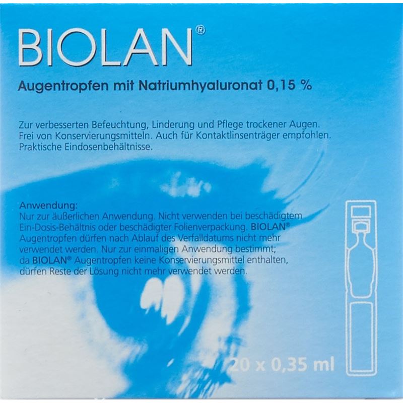 BIOLAN Gtt Opht 20 Monodos 0.35 ml