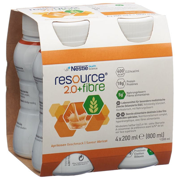 RESOURCE 2.0 Fibre Aprikose 4 x 200 ml