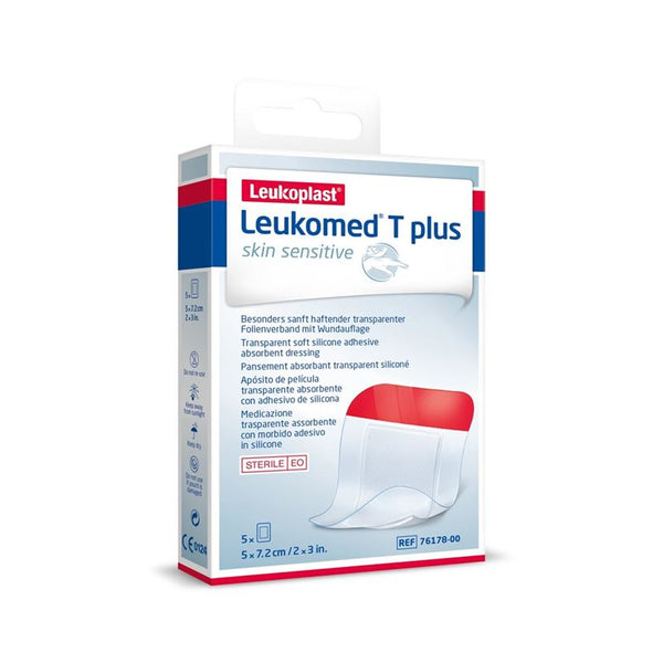 LEUKOMED T plus skin sensitive 5x7.2cm 5 Stk