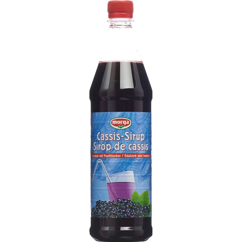 MORGA Cassis Sirup m Fruchtzucker Petfl 7.5 dl