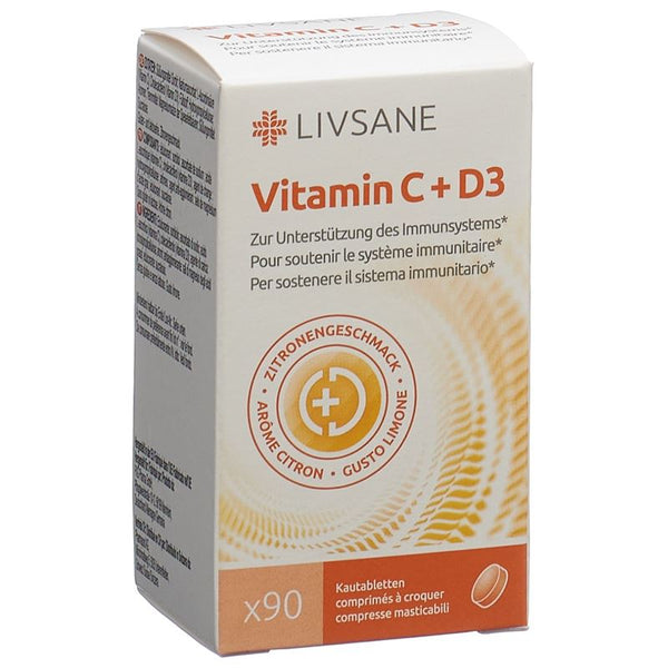 LIVSANE Vitamin C+D3 Kautabletten Ds 90 Stk