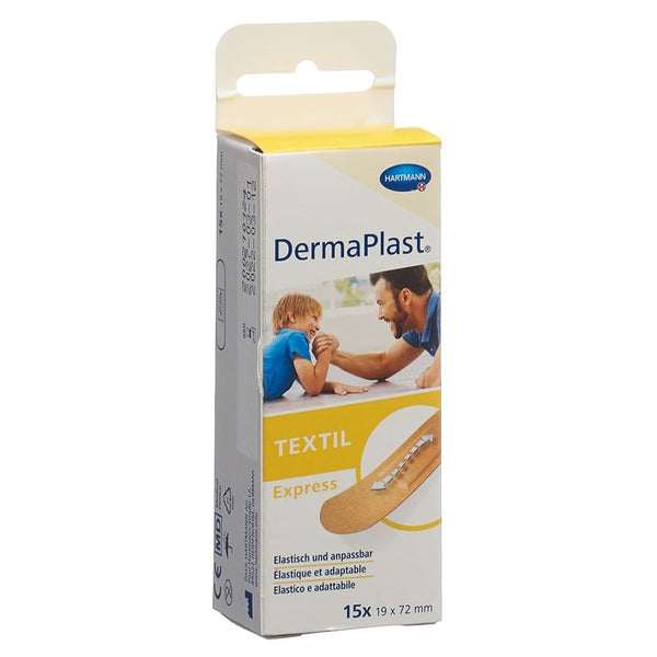 DERMAPLAST Textil Express Strips 19x72mm 15 Stk