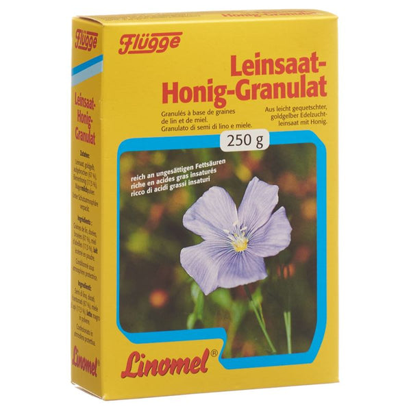 FLÜGGE LINOMEL Leinsaat Honig Gran 250 g