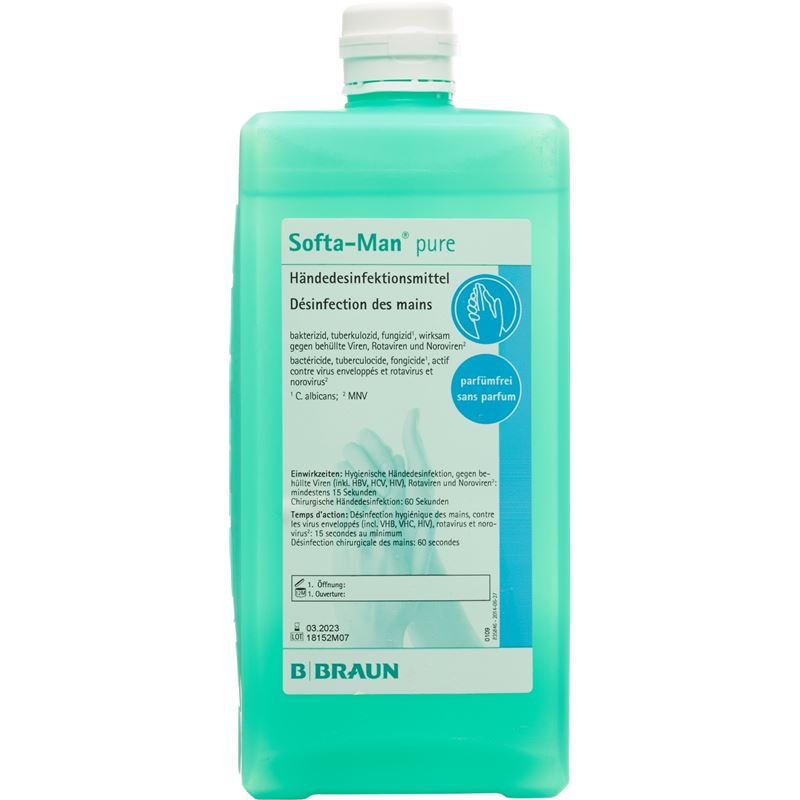 SOFTA-MAN PURE Händedesinf 1000 ml