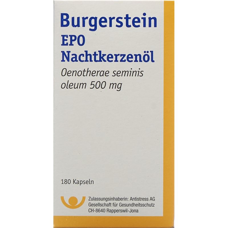 BURGERSTEIN EPO Weichkaps 500 mg 180 Stk