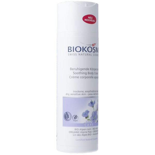 BIOKOSMA Körpercreme Alpen-Lein Hafer BIO 200 ml