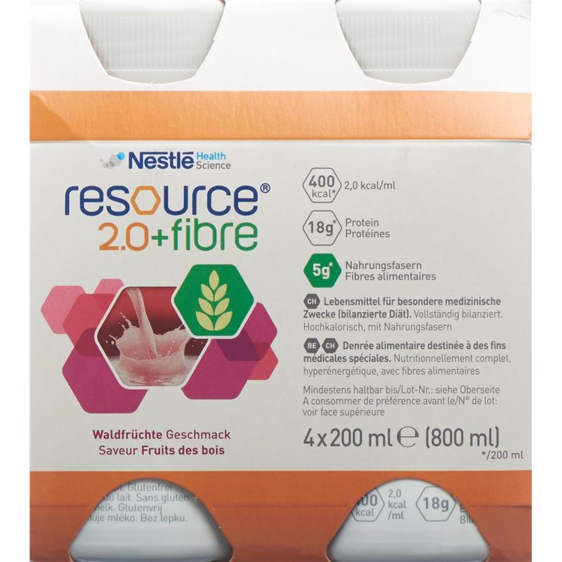 RESOURCE 2.0 Fibre Waldfrüchte 4 x 200 ml