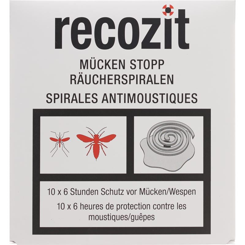 RECOZIT Mücken Stopp Räucherspirale 5 x 2 Stk