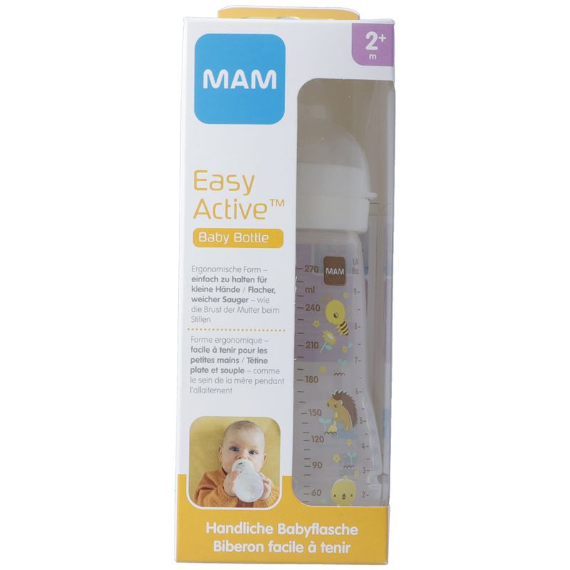 MAM Easy Active Baby Bottle Flasche 270ml 2+m ivo