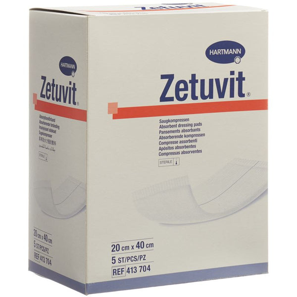 ZETUVIT Absorptionsverband 20x40cm steril 5 Stk