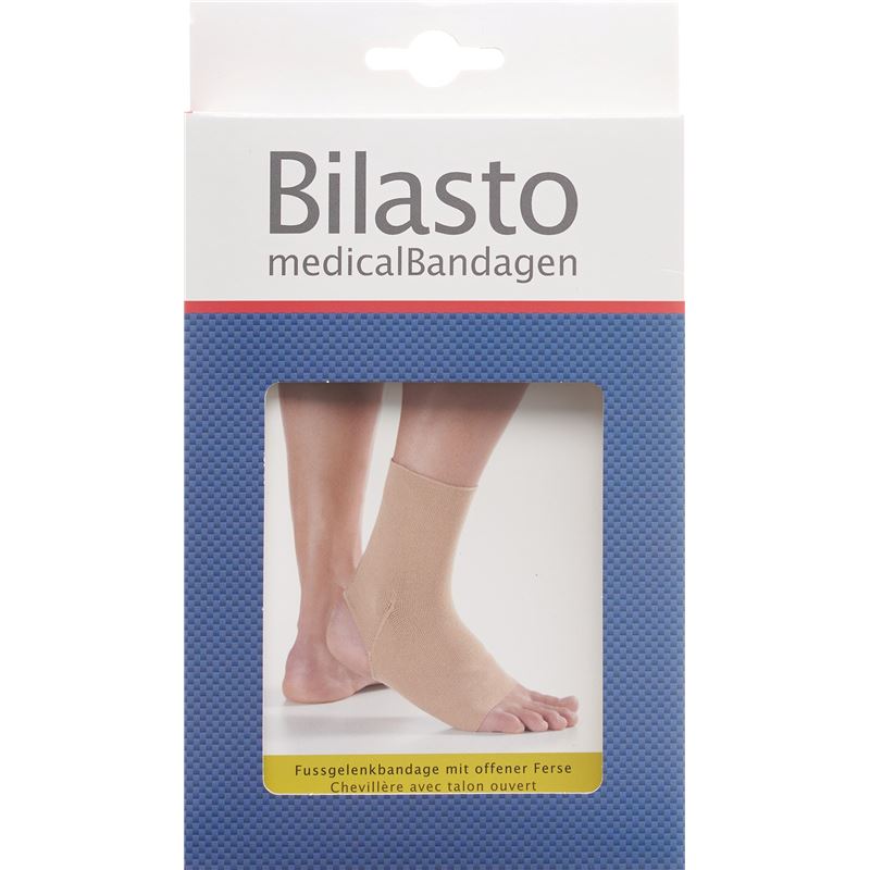 BILASTO Fussgelenkbandage L Ferse offen beige