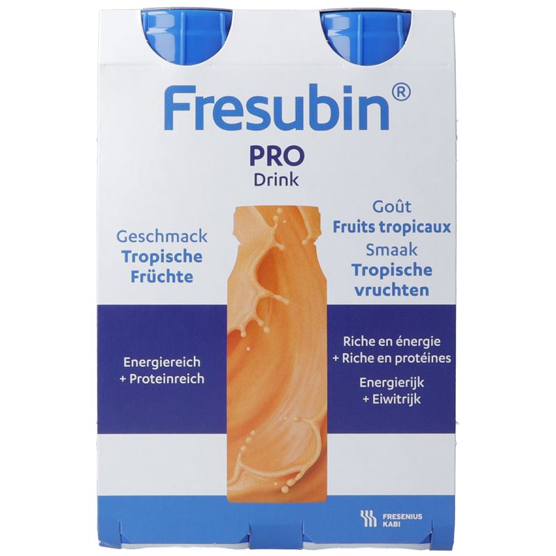 FRESUBIN Pro Drink Tropische Früchte 4 Fl 200 ml