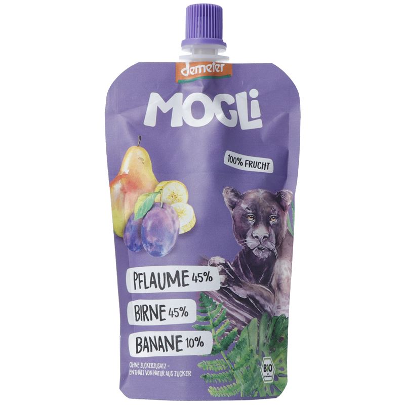 MOGLI Trink Obst Pflaume Birne Bio Btl 120 g