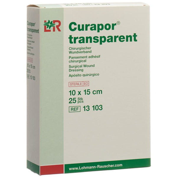 CURAPOR Wundverband 10x15cm transparent 25 Btl