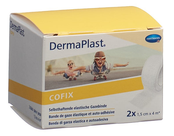 DERMAPLAST CoFix 1.5cmx4m weiss 2 Stk