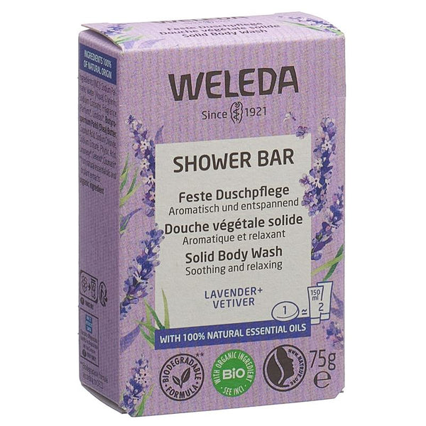 WELEDA Feste Duschpflege Lavender Vetiver 75 g