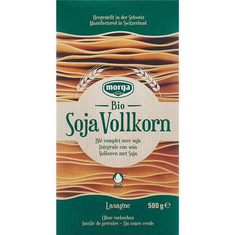 MORGA Soja Vollkorn Lasagne Bio 500 g